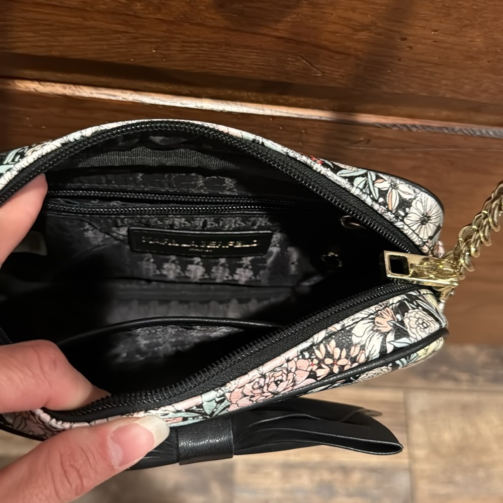 Karl Lagerfeld floral bow crossbody bag purse - Picture 6 of 8